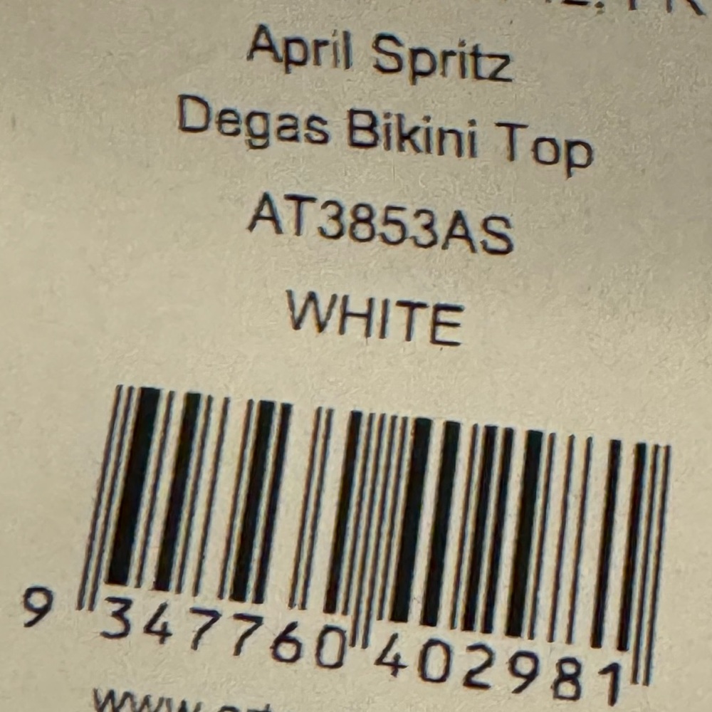 Artesands April Spritz White Degas Floral Bikini Top Various Sizes 10 16 D/DD - Picture 6 of 8